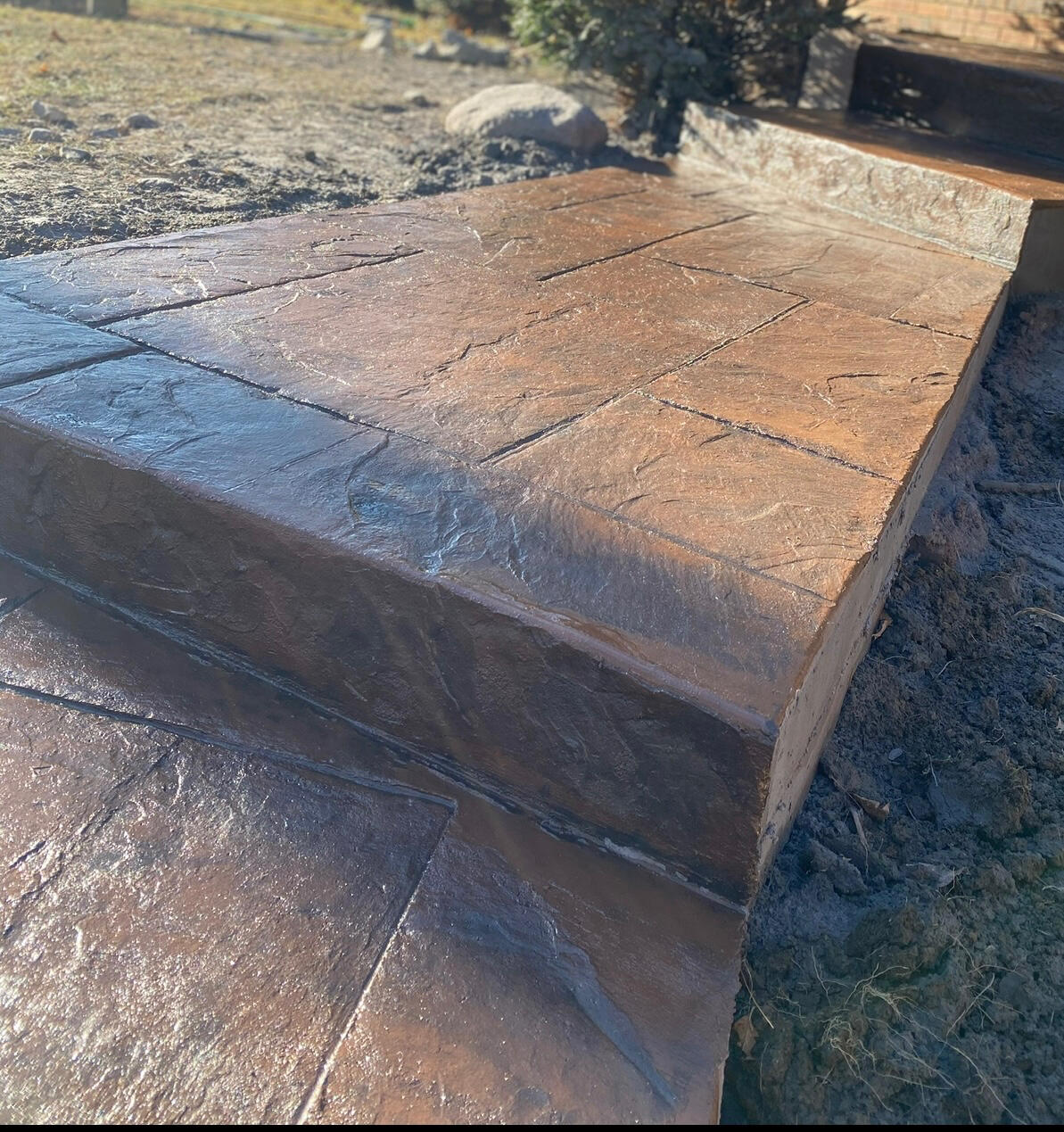 Stamp concrete Concrete driveway