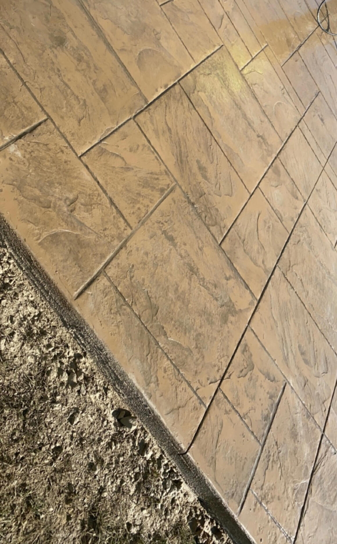 Stamp concrete Concrete driveway